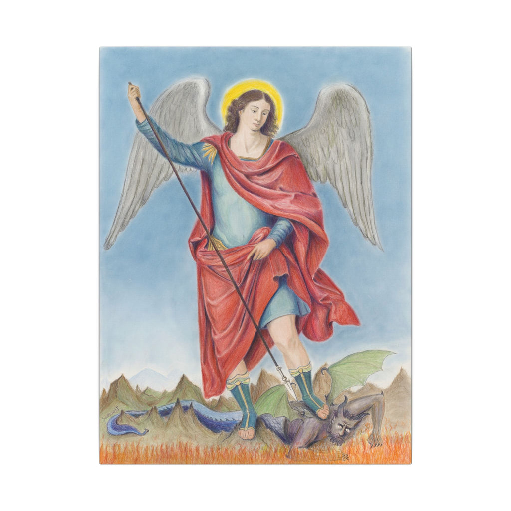Saint Michael Vanquishing Satan Printify