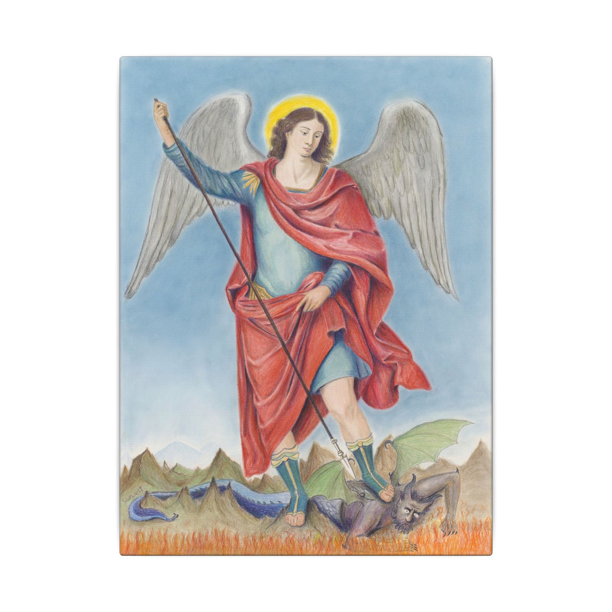 Saint Michael Vanquishing Satan