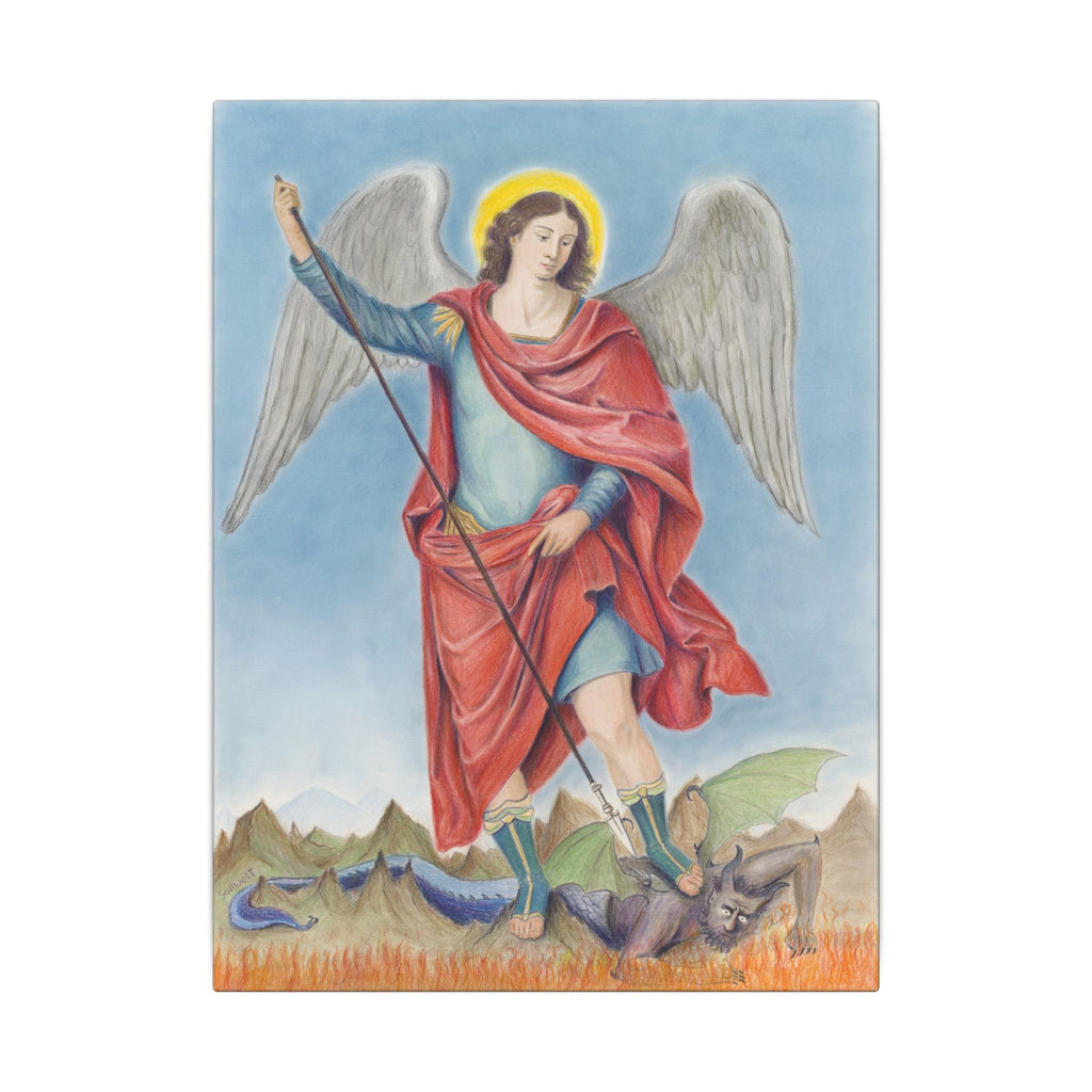 Saint Michael Vanquishing Satan Printify