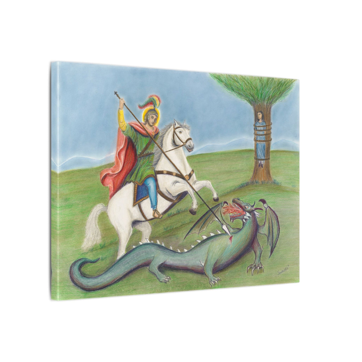 Saint George and the Dragon Printify